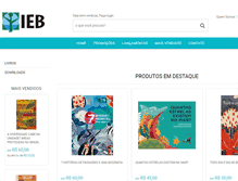 Tablet Screenshot of livraria.iieb.org.br
